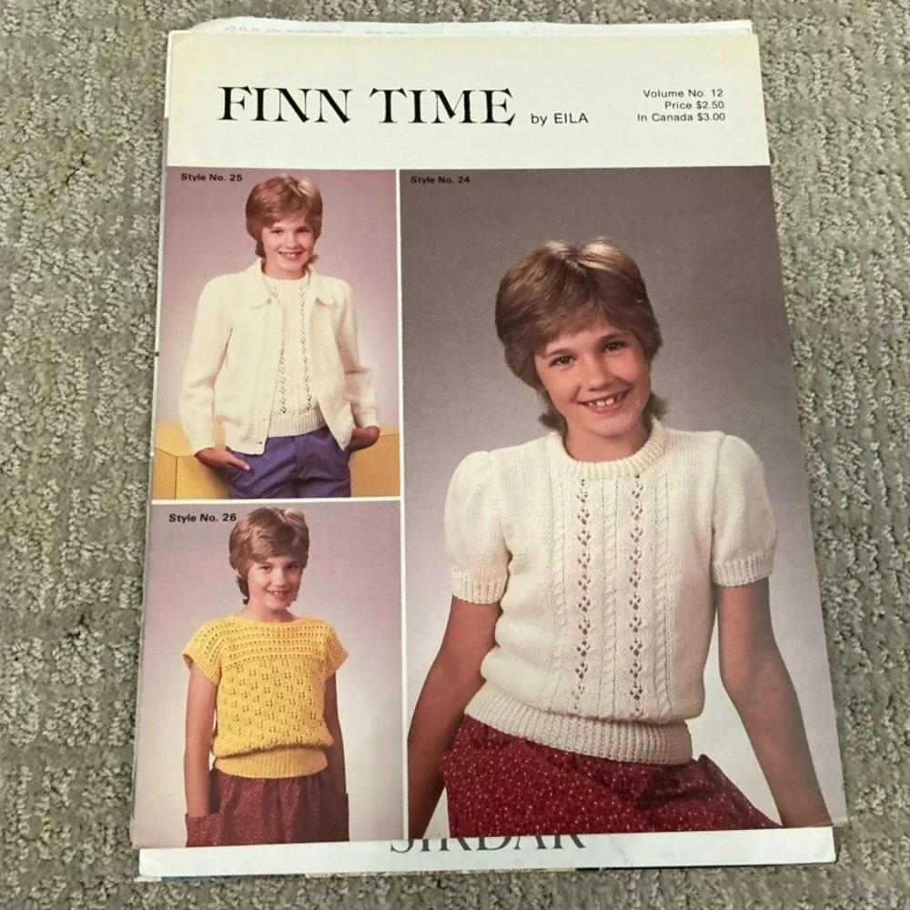 Lot 11 Vintage Knitting Crochet Pattern Books Baby Child Small World Finn Time